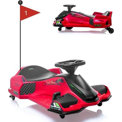 Ride on Drift Car,Kids Electric Drifting Go-Kart with 5 Wheels LED