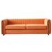84" Mid-Century Modern Velvet Sofa - Upholstered Settee with Removable Cushions - Novelty Style for Your Living Room