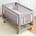 BreathableBaby Breathable Mesh Liner for Full-Size Cribs, Classic 3mm Mesh (Size 4FS Covers 3 or 4 Sides)
