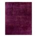 Overton Hand Knotted Wool Vintage Inspired Modern Contemporary Overdyed Pink Area Rug - 7' 11" x 9' 9"