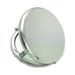 Portable Compact Folding Pocket Mirror Double Sided Round Metal Makeup Mirror (Silver)