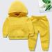 Baby Deals!Sweatshirt Set for Boys Fall Outfits for Toddler Boy Girl Solid Casual Pocket Hoodie Sweatershirt Pullover and Sweatpants Outfit Set Cotton Toddlers Halloween Outfits for Boys 8-9 Years