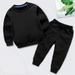Baby Deals!Winter Savings !Fall Outfits for Girls Fall Outfits for Toddler Girl Boy Fleece Sweatshirt and Sweatpants Outfit Set Cotton Toddlers Halloween Outfits for Boys 5-6 Years