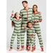Xingqing Christmas Family Matching Pajamas PJS Set Xmas Striped Onesie Sleepwear Jammies for Family Women