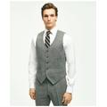 Brooks Brothers Men's Classic Fit Wool Tweed Suit Vest | Grey | Size 44 Long