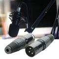 Lifetechs XLR Plug Universal High-fidelity Plug Play 3Pin XLR Plug Male Balanced Microphone Adapter Audio Accessories