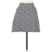 Ann Taylor LOFT Casual Mini Skirt Mini: Gray Tweed Bottoms - Women's Size Medium