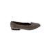 Bernie Mev Flats: Slip-on Chunky Heel Casual Brown Leopard Print Shoes - Women's Size 9 1/2 - Almond Toe