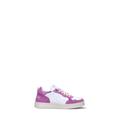 WOMSH Sneaker donna bianca/ciclamino in pelle