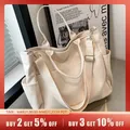 Ins Lazy Wind Canvas Big Bag neue koreanische Version der Single Shoulder Cross body Bag weibliche