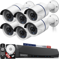 ã€Š36 Infrared LED 100ft Super Night Visionã€‹ POE Security Camera System 5MP POE Camera System Video Surveillance Systems 6pcs Hard Wired Outdoor Cameras 4K NVR Security Cameras System