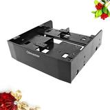 Hard drive caddy 5.25 inch Bay Adapter HDD SSD Holder Internal Hard Drive Mounting Bracket (Black)