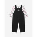 Levi's Kids Wear Baby Corduroy Dungarees Set In Black Size 9 Mths