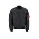 Bomberjacke ALPHA INDUSTRIES "ALPHA Men - Bomber & Flight Jackets MA-1 VF NASA" Gr. 2 XL, schwarz (all black) Herren Jacken Übergangsjacken