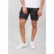 Shorts ALPHA INDUSTRIES "ALPHA Men - Crew Short Camo" Gr. 36, Normalgrößen, schwarz (black camo) Herren Hosen Shorts