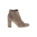 Via Spiga Ankle Boots: Gray Shoes - Women's Size 6 1/2