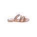 Shade & Shore Sandals: Tan Solid Shoes - Women's Size 8 - Open Toe