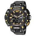 Men's Military Digital Tactical Sports Watches Outdoor LED Stopwatch Army Watch Waterproof Large Face Malfunction Electronic Analog Watches,Black Gold