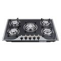 Tempered Glass Gas Cooktop, Gas Hob Installation Gas Hob Gas Hob With 5-Cooking Zones Burner for Natural Gas and Propane Gas