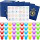 Leitee Passport Stampers Set for Kids 80 Pack Travel Passport Stampers and 40 Pack Fake Blank Passport Books for Kid World Travel Pretend Activity Classroom School Projects Theme Party Favors (Earth)