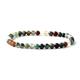 4MM Crystal Tiny Beads Bracelets for Women Green Bead Natural Stone Bracelets & Bangles Handmade