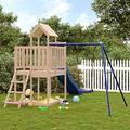 Homgoday Outdoor Playset Solid Wood Pine, Backyard Outdoor Playset for Kids Fun, Outdoor Kids Playhouse Play-Accessories for Garden Play Set 1111