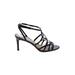 Via Spiga Heels: Black Solid Shoes - Women's Size 8 - Open Toe