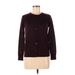 Ann Taylor LOFT Cardigan Sweater: Burgundy Solid Sweaters & Sweatshirts - Women's Size Medium Petite