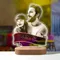 Lampe LED en Bois Sculpté avec Photo Personnalisée, lampe personnalisée saint valentin，Luminaire