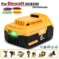 Batterie de rechange aste pour Dewalt batterie pour outil électrique 20V 6 0 Ah DCB200 DCB206