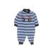 Just One Year by Carter's Long Sleeve Outfit: Blue Color Block Bottoms - Size 6 Month