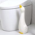 Allure Home Creations Duck Ceramic Toilet Brush & Holder by Allure Home Creation Ceramic in Black/White | 17.9 H x 5.5 W in | Wayfair XBRDK00