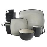 Gibson Dinnerware Set Ceramic/Earthenware/Stoneware in Gray/White | Wayfair 127334.16R