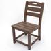 Highland Dunes Alevtina Folding Stacking Patio Dining Side Chair Wood in Brown | Wayfair 0EFCDC72FA224903B6E18A57BF2A9730