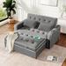 Latitude Run® Walworth 65.7" Sleeper Sofa, Pull Out Couch Linen in Gray | 45 H x 65.7 W x 36.6 D in | Wayfair 6186FAF90858440BBB86264CA14BAF73