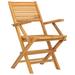 Foundry Select Teak Outdoor Dining Armchair Wood in Brown | 35.4 H x 21.7 W x 24.4 D in | Wayfair 099878C00EB54FA28BFBB5B85BA95D40