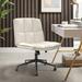 Latitude Run® Jablanka Leather Swivel Tilting Task Office Chair Upholstered in Brown | 38.5 H x 25 W x 27 D in | Wayfair