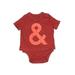 Baby Gap Short Sleeve Onesie: Orange Bottoms - Size 0-3 Month