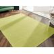 Plain Washable Rug Green