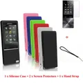 Rubber Gel Silicone Cover Case Back Skin Case For Sony Walkman NWZ A15 A17 A25 A27 with Protector