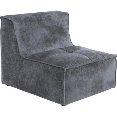 Sofa-Mittelelement RAUM.ID "Monolid", grau (dunkelgrau), B:88cm H:82cm T:104cm, 100% Polyester, Polsterelemente, als Modul oder separat verwendbar, für individuelle Zusammenstellung Image