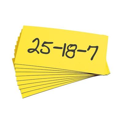 EICHNER 2x 100er-Pack Magnet-Lagerschild 50 x 100 mm gelb, 5x10 cm Image