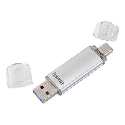 Hama USB-Stick »C-Laeta« 128 GB silber, 1.8x7x0.85 cm