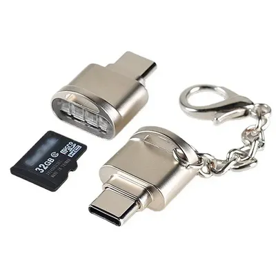 Tragbarer USB 3.1 Typ C Kartenleser USB-C TF Micro SD OTG Adapter Typ-C Speicherkartenleser für Image