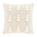 All That Glitters 18" Square Embellished Decorative Throw Pillow