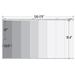 InStyleDesign White Sieve 8-Panel Single Rail White Panel Track Extendable 130"-175"W x 94"H, Panel width 23.5"