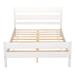Full Size Bed Frame w/ Wooden Headboard and Footboard, Full Platform Bed Frame , No Box Spring Needed, Under Bed Storage, White