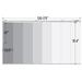 InStyleDesign Golden Sieve 8-Panel Single Rail White Panel Track Extendable 130"-175"W x 94"H, Panel width 23.5"