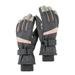 Nomeni Gloves for Cold Weather Clearance Ski Gloves Snow Gloves for Women Waterproof Snowboard Gloves Insulated Touchscreen Snowmobile Gloves Windproof Warm Skiing Gloves Home Essentials Gray