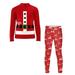 Quealent Boys Childrenscostume Male Big Kid New Born Boy Outfits for Pics Party Toddler Boys Girls Kids Christmas Activewear Children 6 (Red 7-8 Years)
